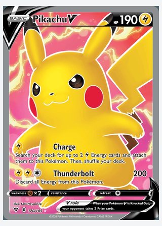 Pikachu V — catalogusbeeld