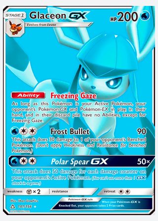 Glaceon GX — catalogusbeeld