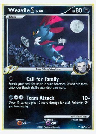 Weavile G — catalogusbeeld
