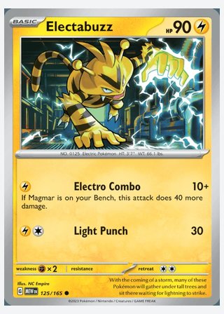 Electabuzz — catalogusbeeld