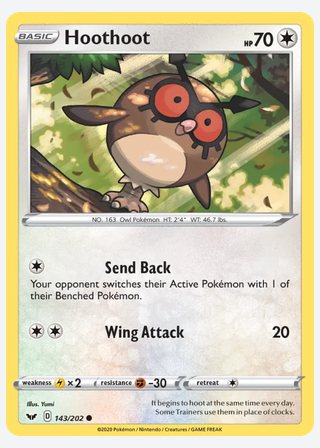 Hoothoot — catalogusbeeld