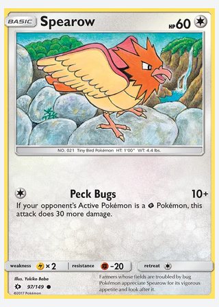 Spearow — catalogusbeeld