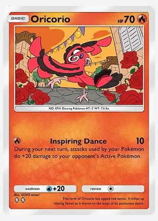 Oricorio — catalogusbeeld