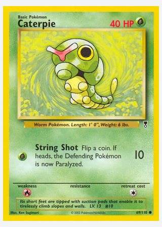 Caterpie — catalogusbeeld