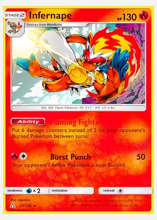 Infernape — catalogusbeeld