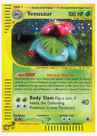 Venusaur — catalogusbeeld