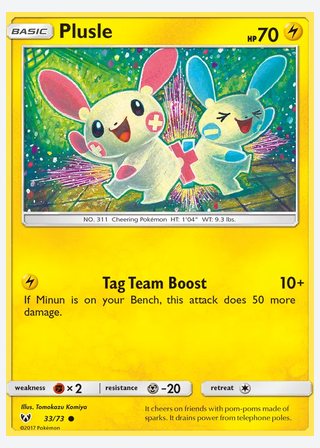 Plusle — catalogusbeeld