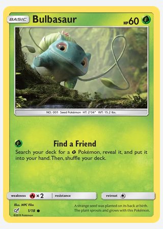 Bulbasaur — catalogusbeeld