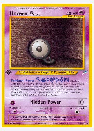 Unown [Q] — catalogusbeeld