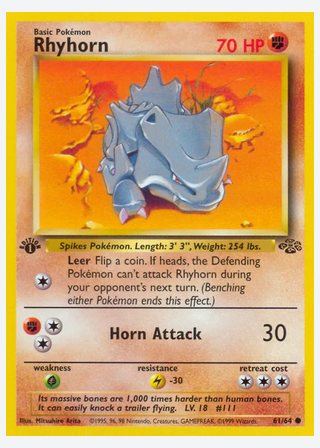 Rhyhorn — catalogusbeeld