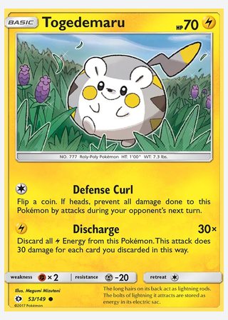 Togedemaru — catalogusbeeld