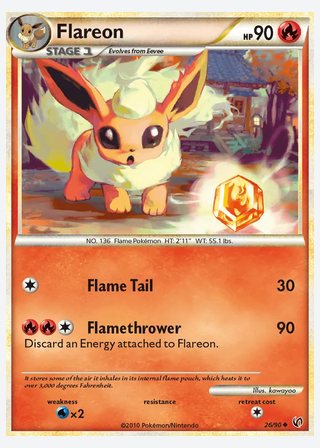 Flareon — catalogusbeeld