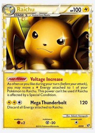 Raichu — catalogusbeeld