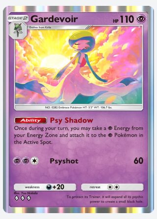 Gardevoir — catalogusbeeld