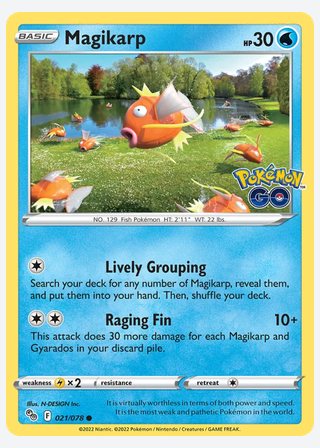 Magikarp — catalogusbeeld