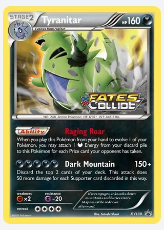 Tyranitar — catalogusbeeld