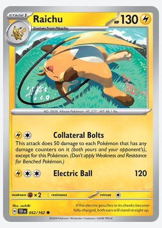 Raichu — catalogusbeeld