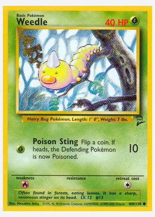 Weedle — catalogusbeeld