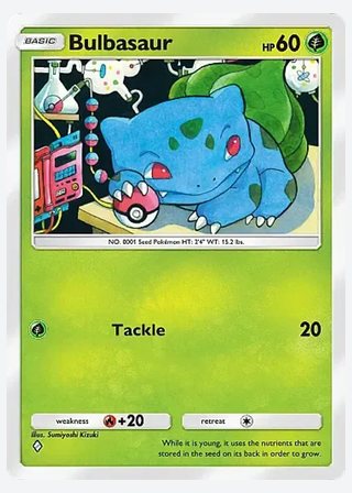 Bulbasaur — catalogusbeeld