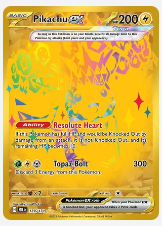 Pikachu ex — catalogusbeeld