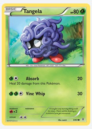 Tangela — catalogusbeeld