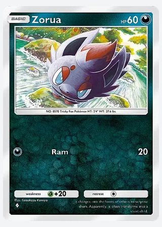 Zorua — catalogusbeeld