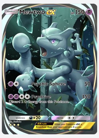 Mewtwo ex — catalogusbeeld