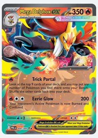 Mega Delphox ex — catalogusbeeld