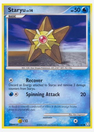 Staryu — catalogusbeeld