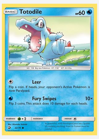 Totodile — catalogusbeeld