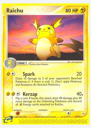 Raichu — catalogusbeeld