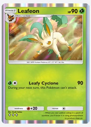 Leafeon — catalogusbeeld