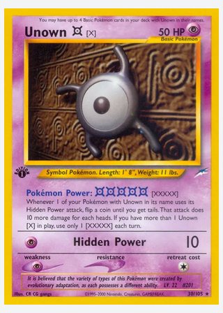 Unown [X] — catalogusbeeld