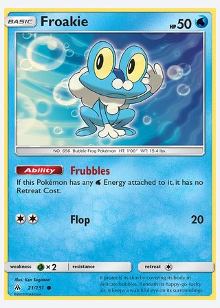 Froakie — catalogusbeeld