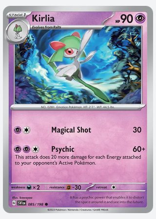 Kirlia — catalogusbeeld