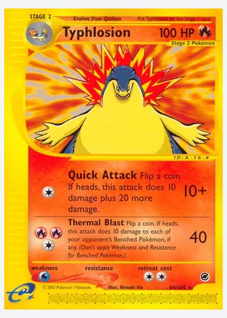 Typhlosion — catalogusbeeld