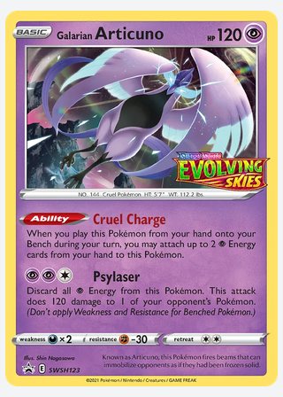 Galarian Articuno — catalogusbeeld