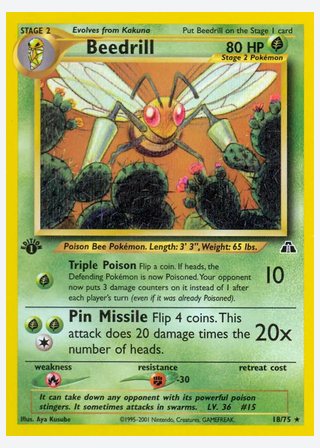 Beedrill — catalogusbeeld