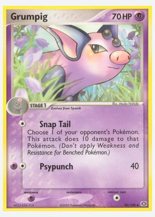 Grumpig — catalogusbeeld