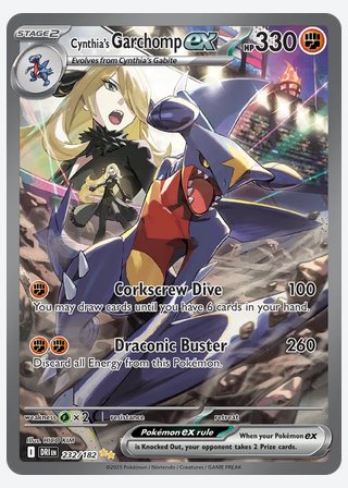 Cynthia's Garchomp ex — catalogusbeeld