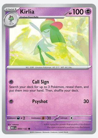 Kirlia — catalogusbeeld