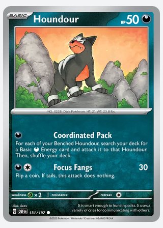 Houndour — catalogusbeeld