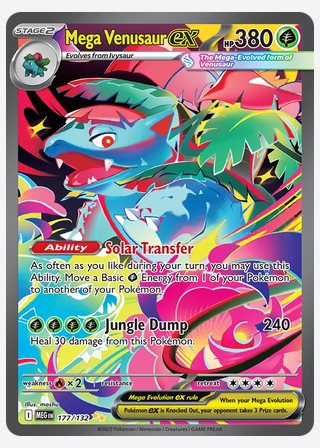 Mega Venusaur ex — catalogusbeeld