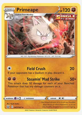Primeape — catalogusbeeld