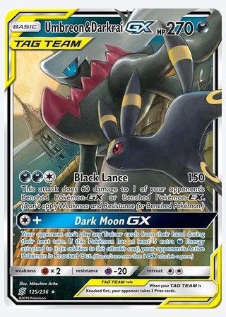 Umbreon & Darkrai GX — catalogusbeeld