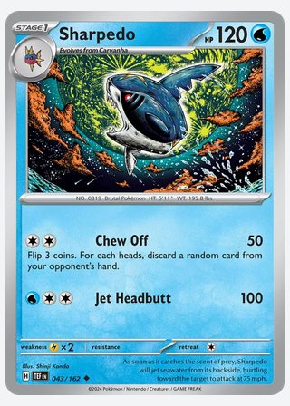 Sharpedo — catalogusbeeld