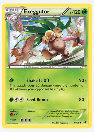 Exeggutor — catalogusbeeld