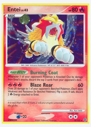 Entei — catalogusbeeld