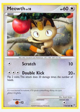 Meowth — catalogusbeeld