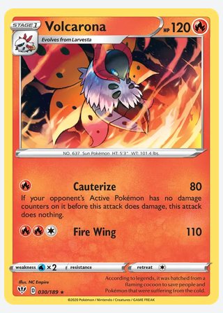 Volcarona — catalogusbeeld